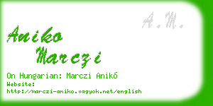 aniko marczi business card